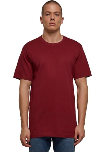 Build Your Brand Herren T-Shirt Basic Round Neck, Basic Männer T-Shirt mit Rundhalsausschnitt, Baumwolle, Regular Fit, Burgundy, XXL Build Your Brand Herren T-Shirt Basic Round Neck, Basic Männer T-Shirt mit Rundhalsausschnitt, Baumwolle, Regular Fit, Burgundy, XXL von Build Your Brand