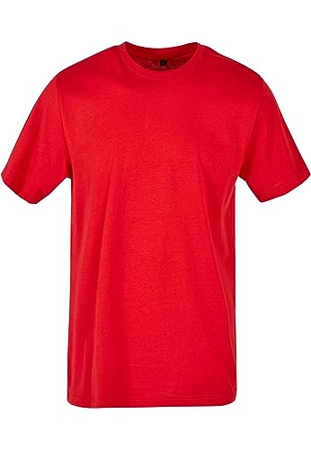 Build your Brand Herren Basic Round Neck T-Shirt, Cityred, L von Build Your Brand