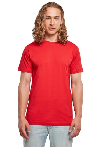 Build Your Brand Herren BB010-Basic Round Neck T-Shirt, cityred, XXL von Build Your Brand