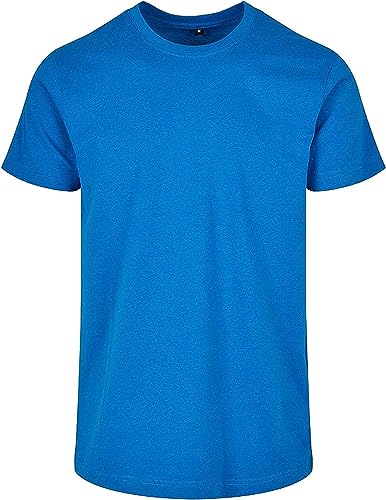 Build Your Brand Herren BB010-Basic Round Neck T-Shirt, Cobalt Blue, 3XL von Build Your Brand