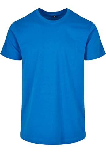 Build Your Brand Herren BB010-Basic Round Neck T-Shirt, Cobalt Blue, S von Build Your Brand