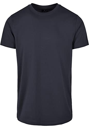 Build Your Brand Herren Basic Round Neck T-Shirt, Navy, XS von Build Your Brand