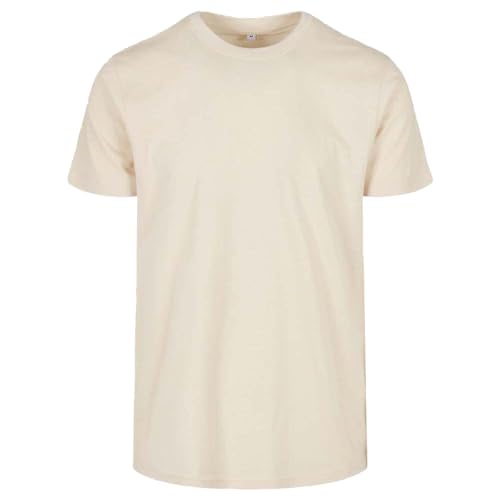 Build Your Brand Herren BB010-Basic Round Neck T-Shirt, Sand, 3XL von Build Your Brand