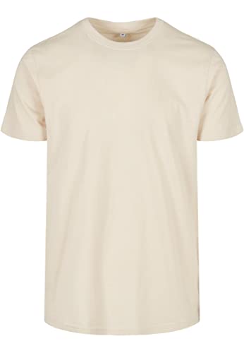 Build Your Brand Herren BB010-Basic Round Neck T-Shirt, Sand, XXL von Build Your Brand