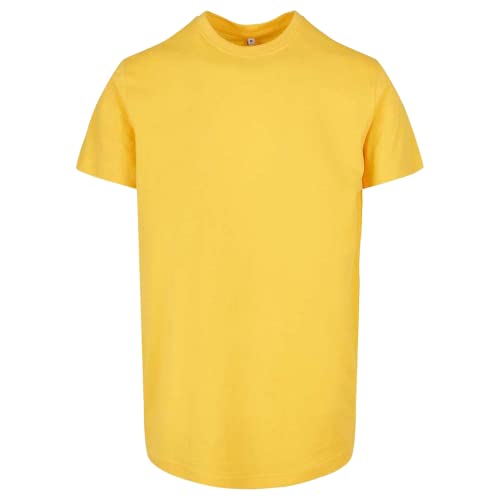 Build Your Brand Herren BB010-Basic Round Neck T-Shirt, Taxi Yellow, 4XL von Build Your Brand