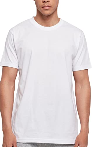 Build Your Brand Herren BB010-Basic Round Neck T-Shirt, White, 3XL von Build Your Brand