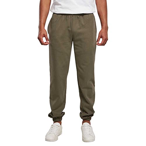 Build Your Brand Herren Basic Jogging Pants Hose, Olive, L von Build Your Brand