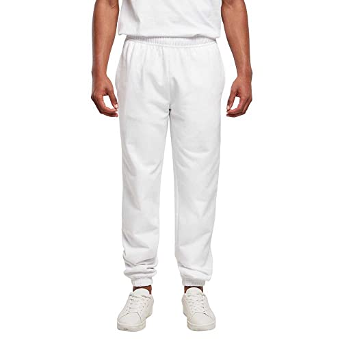 Build Your Brand Herren Basic Sweatpants Hose, Weiß, M von Build Your Brand