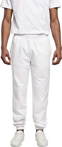 Build Your Brand Herren Basic Sweatpants Hose, WeiÃƒŸ, S EU von Build Your Brand