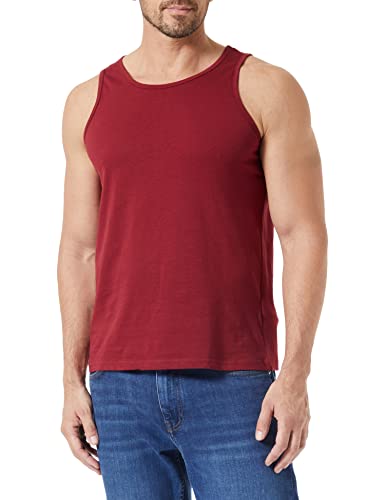 Build Your Brand Herren BB011-Basic Tank T-Shirt, Burgundy, 5XL von Build Your Brand