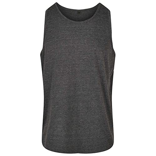 Build Your Brand Herren BB011-Basic Tank T-Shirt, Charcoal, 3XL von Build Your Brand