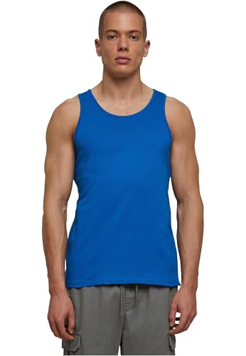 Build Your Brand Herren Basic Tank T-Shirt, Cobalt Blue, M von Build Your Brand