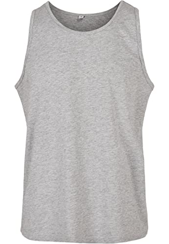 Build Your Brand Herren BB011-Basic Tank T-Shirt, Heather Grey, 4XL von Build Your Brand