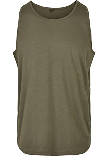 Build Your Brand Herren BB011-Basic Tank T-Shirt, Olive, 4XL von Build Your Brand