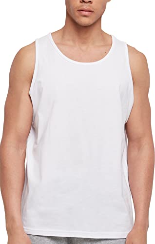 Build Your Brand Herren BB011-Basic Tank T-Shirt, White, 3XL von Build Your Brand