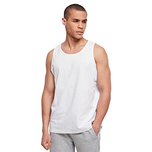 Build Your Brand Herren BB011-Basic Tank T-Shirt, White, 4XL von Build Your Brand