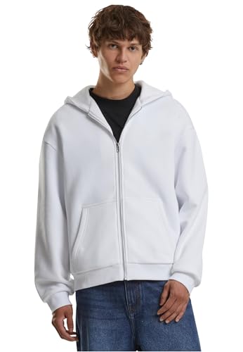 Build Your Brand Herren By285-fluffy Zip Hoody Sweatshirt, Weiß, M EU Build Your Brand Herren By285-fluffy Zip Hoody Sweatshirt, Weiß, M EU von Build Your Brand