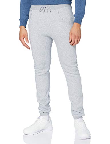 Build Your Brand Herren Heavy Deep Crotch Sweatpants, Grau (Heather Grey), x_l von Build Your Brand