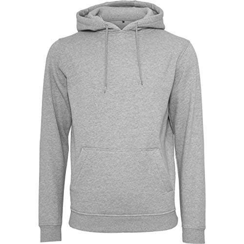 Build Your Brand Herren Heavy Hoody Jacke, Grau (Heather Grey 00431), XXXXX-Large von Build Your Brand