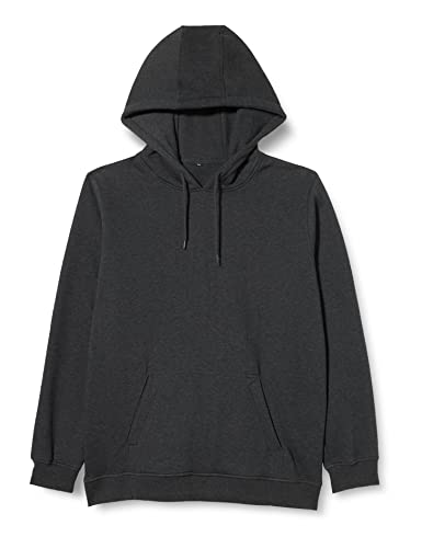 Build Your Brand Herren Heavy Hoody Jacke, Schwarz (Charcoal 00091), Medium von Build Your Brand