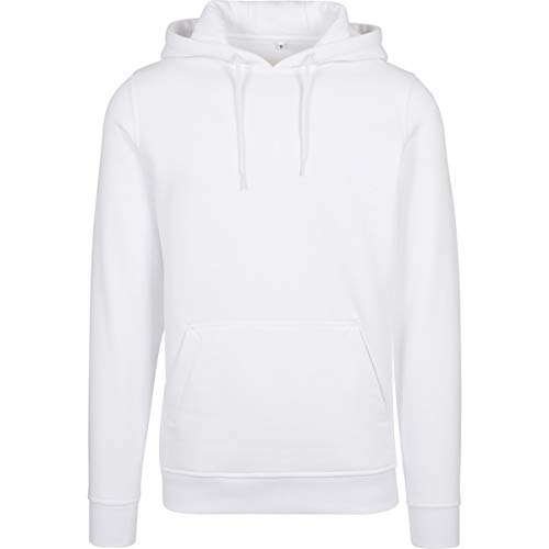 Build Your Brand Herren Heavy Hoody Jacke, Weiß (White 00220), Medium von Build Your Brand