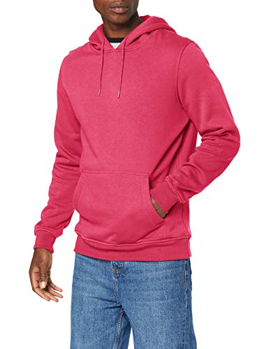 Build Your Brand Herren Heavy Hoody Kapuzenpullover, Hibiskus pink, 3XL von Build Your Brand