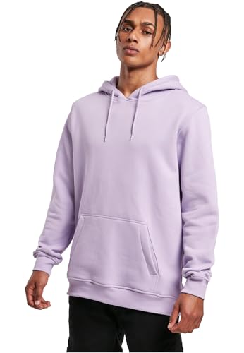 Build Your Brand Herren Kapuzenpullover Heavy Hoody, lässiger Hoodie für Männer, L, Lilac von Build Your Brand