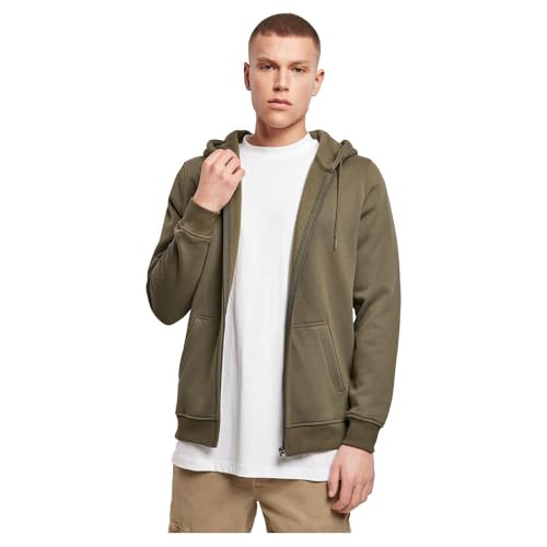Build Your Brand Herren Heavy Zip Hoody Jacke,, per pack Grün (olive 00176), XX-Large (Herstellergröße: XX-Large) von Build Your Brand