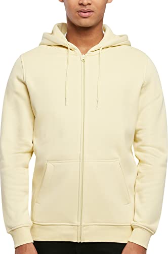 Build Your Brand Herren BY012-Heavy Zip Hoody Kapuzenpullover, softyellow, XL von Build Your Brand