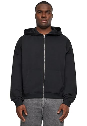 Build Your Brand Herren BY254-90's Zip Hoody Kapuzenpullover, Black, 3XL von Build Your Brand