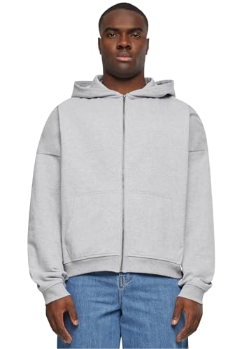 Build Your Brand Herren BY254-90's Zip Hoody Kapuzenpullover, heathergrey, XS von Build Your Brand