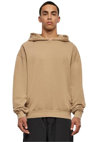 Build Your Brand Herren BY191-Acid Washed Oversized Hoody Kapuzenpullover, unionbeige, S von Build Your Brand