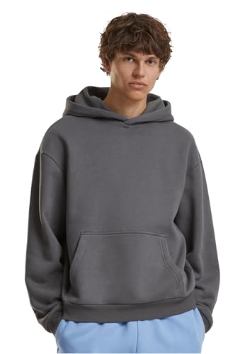 Build Your Brand Herren Kapuzenpullover Fluffy Hoody, lässiger Hoodie im Loose Fit, Größen S-5XL von Build Your Brand