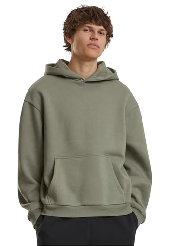 Build Your Brand Herren Kapuzenpullover Fluffy Hoody, lässiger Hoodie im Loose Fit, Größen S-5XL von Build Your Brand