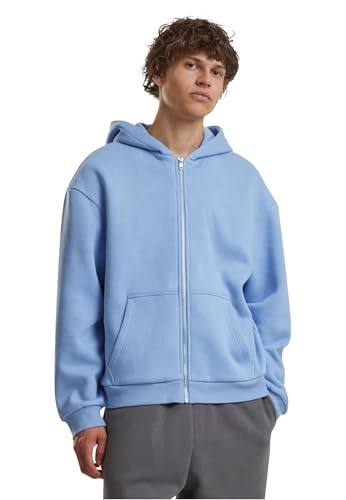Build Your Brand Herren Kapuzenpullover Fluffy Zip Hoody, Männer Hoodie mit durchgehendem Reißverschluss, Regular Fit von Build Your Brand