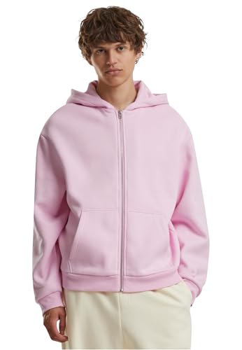 Build Your Brand Herren Kapuzenpullover Fluffy Zip Hoody, Männer Hoodie mit durchgehendem Reißverschluss, Regular Fit von Build Your Brand