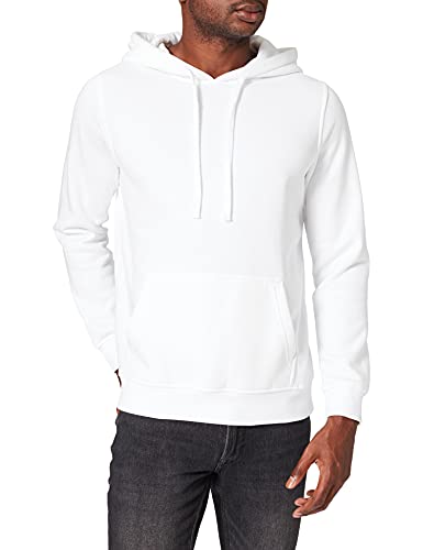 Build Your Brand Herren Merch Hoody Jacke, per pack Weiß (White 00220), Large (Herstellergröße: L) von Build Your Brand