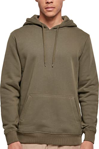 Build Your Brand Herren Organic Hoody Kapuzenpullover, olive, XXL von Build Your Brand