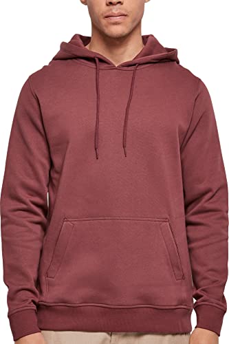 Build Your Brand Herren Organic Hoody Kapuzenpullover, cherry, 3XL von Build Your Brand