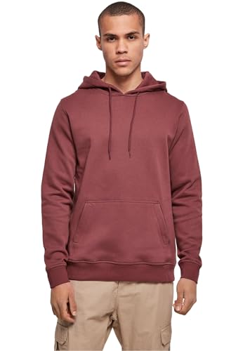 Build Your Brand Herren Kapuzenpullover Organic Hoody, Farbe Cherry, Größe L von Build Your Brand
