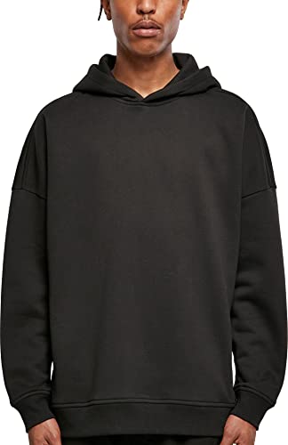 Build Your Brand Herren BY199-Oversized Cut On Sleeve Hoody Kapuzenpullover, Black, L von Build Your Brand