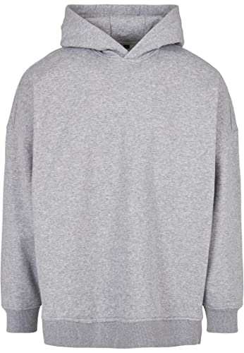 Build Your Brand Herren BY199-Oversized Cut On Sleeve Hoody Kapuzenpullover, Grey, 5XL von Build Your Brand