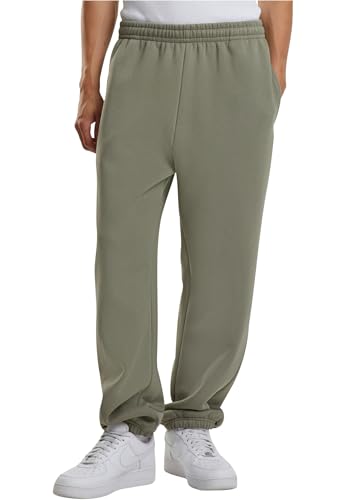Build Your Brand Men's BY286-Fluffy Sweatpants, Paleolive, XL von Build Your Brand
