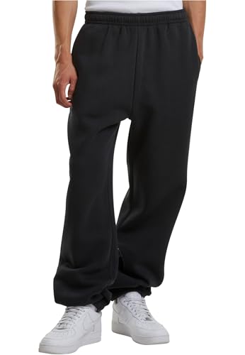 Build Your Brand Men's BY286-Fluffy Sweatpants, Black, 4XL von Build Your Brand