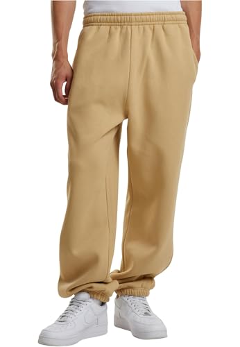 Build Your Brand Men's BY286-Fluffy Sweatpants, Unionbeige, 4XL von Build Your Brand