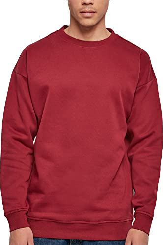 Build Your Brand Herren Sweat Crewneck Sweatshirt, Burgundy, 4XL von Build Your Brand