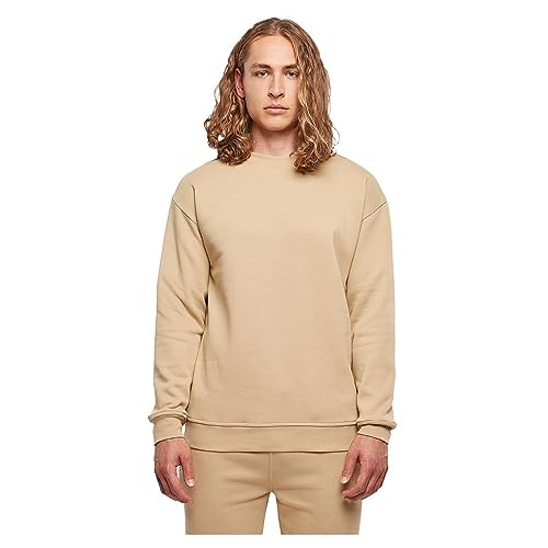 Build Your Brand Herren BY075-Sweat Crewneck Sweatshirt, unionbeige, 4XL von Build Your Brand