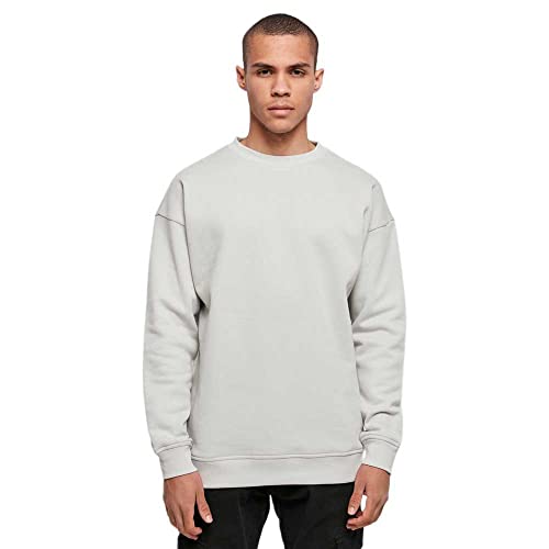 Build Your Brand Herren Sweat Crewneck Sweatshirt, lightasphalt, 4XL von Build Your Brand