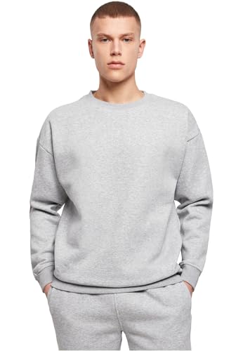 Build Your Brand Herren Sweat Crewneck Sweatshirt,, per pack Grau (Grey 00111), Small (Herstellergröße: Small) von Build Your Brand