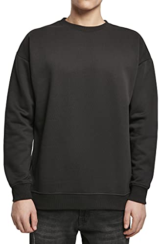 Build Your Brand Herren Sweat Crewneck Sweatshirt, per pack Schwarz (Black 00007), Medium (Herstellergröße: M) von Build Your Brand